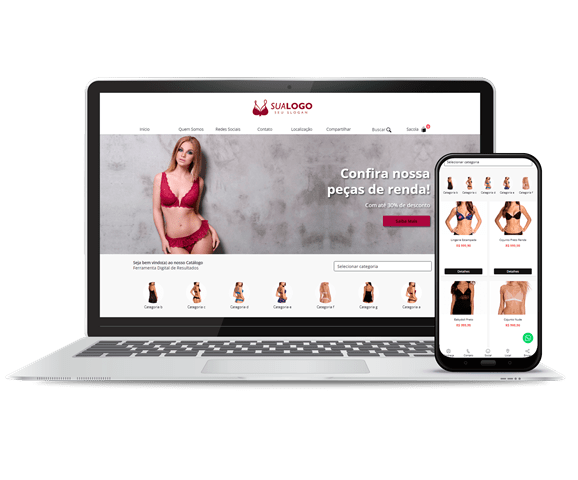 Modelo Line Loja para lingerie