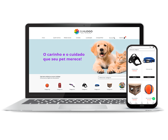 Modelo Line Loja para pet shop