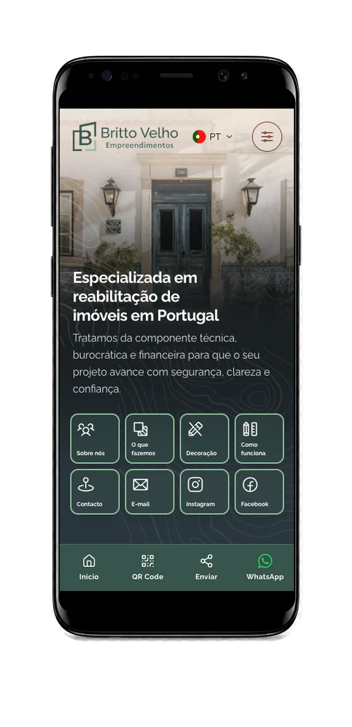 Visão no Celular da Britto Velho