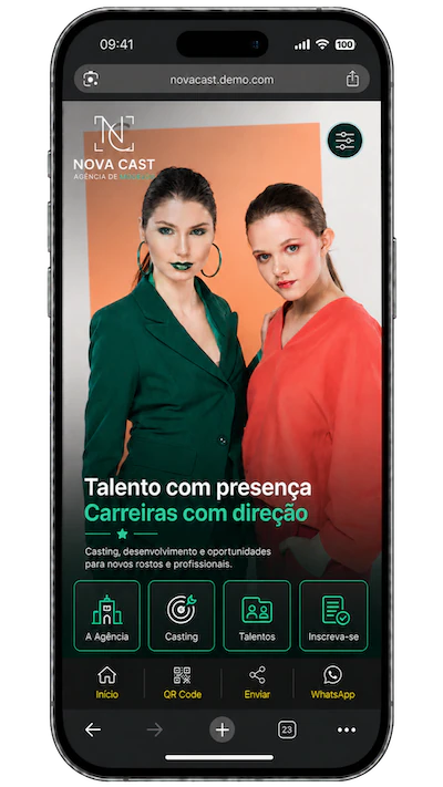 Exemplo visual PopMob Mobile View